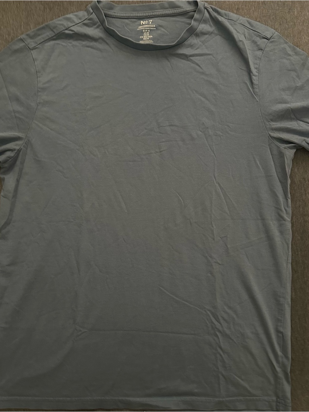 Home Essentials Slate Crew Neck Short Sleeve Tee - Gray